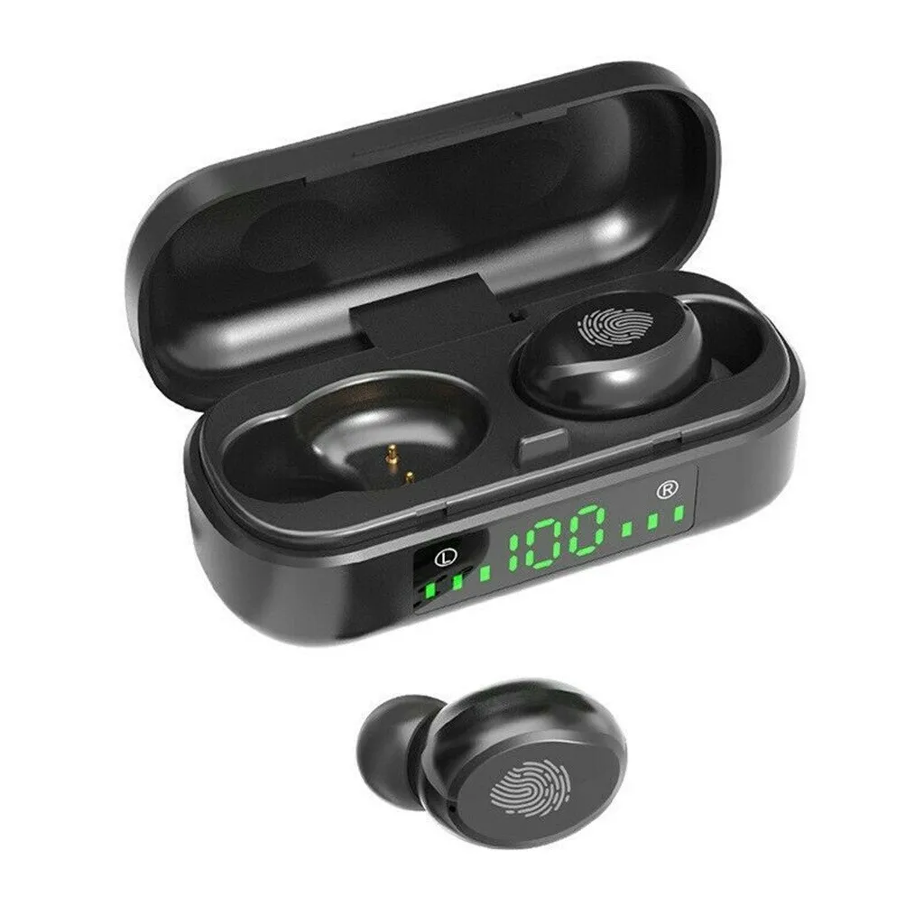 50# V8 Bluetooth 5,0 гарнитура Близнецы беспроводные наушники бинауральные мини стерео Близнецы сенсорная Цифровая Bluetooth гарнитура