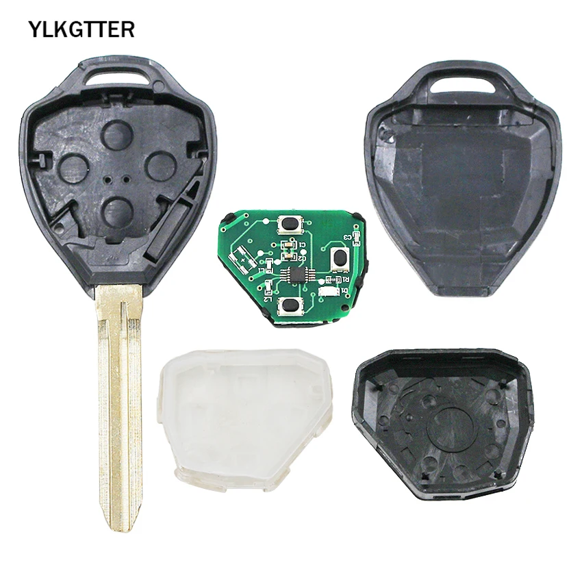 YLKGTTER 2 кнопки дистанционного ключа для Toyota Camry Corolla Prado RAV4 Vios Hilux, Yaris автомобиля 315 МГц 4D67 чип