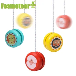 Fosmeteor nuevos y atractivos dibujos animados de mariquita, YoYo de madera impreso, Gadgets divertidos profesionales, juguetes interesantes para niños