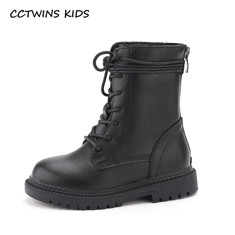 CCTWINS/детская обувь; коллекция года; Зимние Модные Ботинки martin с мехом для девочек; повседневные короткие ботинки в британском стиле для мальчиков; детская обувь; MB131