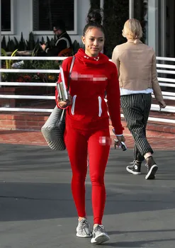 

2020 New Arrival Fashion Long Sleeve Red Jumpsuit Women onesie jumpsuit fleece hooded