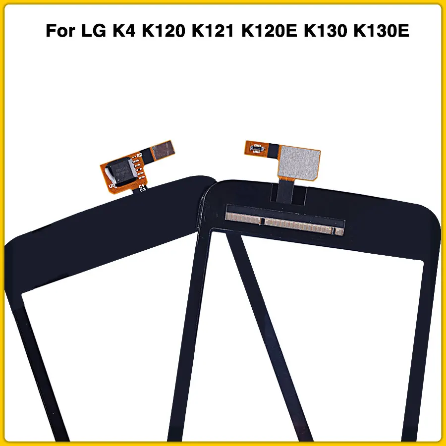 Высокое качество 4,5 ''для LG K4 LTE K4 4G K120 K120E K130E дигитайзер внешнее стекло сенсорный экран Сенсорная панель объектива Черный