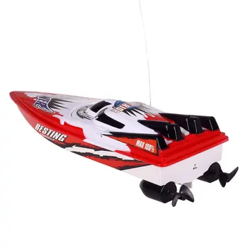 

RC Racing Boat Radio Remote Control Dual Motor Boat High-speed Strong Power System Fluid Type Design Kids Outdoor Toy for Kids