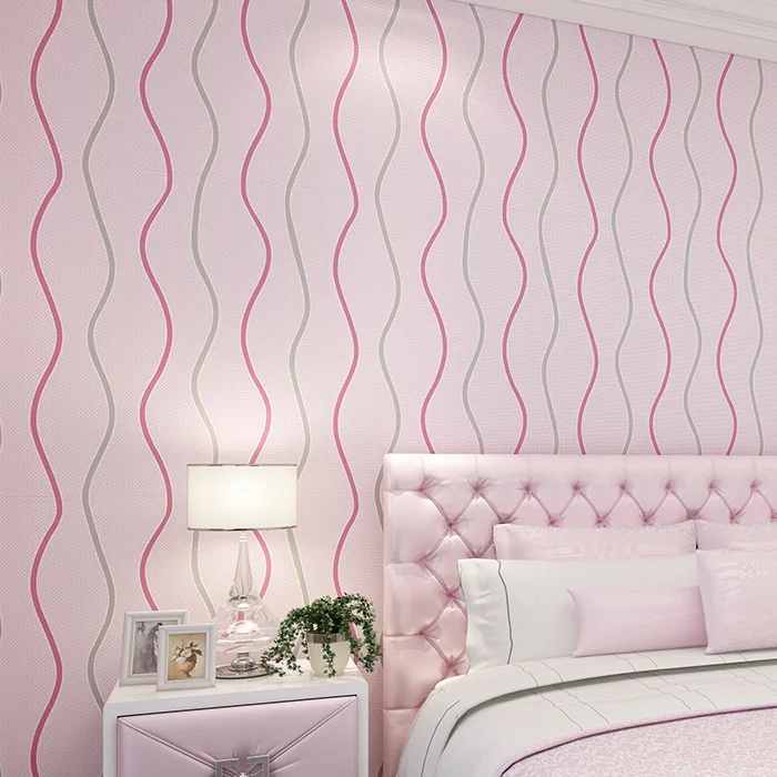 

Modern Minimalist Abstract Stripes Lines Non-woven Wallpaper Bedroom Living Room Television Home Improvement Wallpaper Manufactu