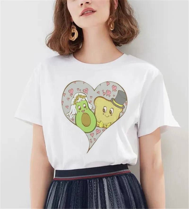 WVIOCE Kawaii авокадо футболка Новинка Harajuku ulzzang Женская футболка корейский стиль футболка модная короткий рукав Топ женские футболки