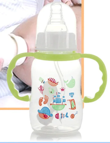 mywj008 Feeding Bottle Newborn Export Standard Baby Feeding Bottle Defence Flatulence Pp Baby Feeding Bottle 150ml BPA Free PVC Free - Цвет: mywj008