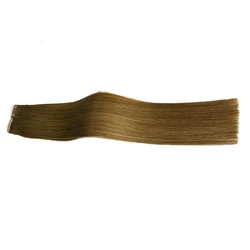Toysww Tape in Human Hair Extensions Color 6 40pcs 18-24inch Double Drawn Virgin Human Hair High Quality For Salon