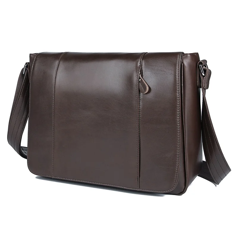 

Real Leather Men's Messenger Bag Genuine Cowhide Shoulder Bags Sling Bag For Young 7338C-1