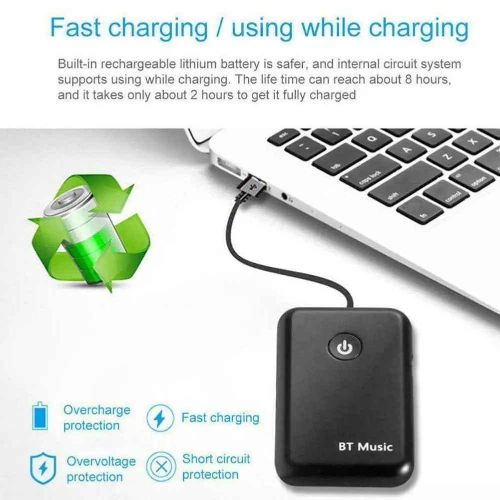 

Wireless Bluetooth 4.2 Transmitter Receiver 2 in 1 Android iOS 3.5mm For smart Music Jack Stereo & compatible Adaper Audio X8V9