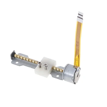 

1pc New 4-6V DC 2 Phase 4 Wire Micro Stepper Motor With Slider Dia 15MM Rod 50MM Step Angle 18 Degrees Length Of Screw Rod: 50mm