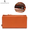 SC Soft Cowhide Women Long Wallet Fashion Design Functional Coin Purse Card Holder Female Luxury  Genuine Leather Daily Clutches ► Photo 1/6