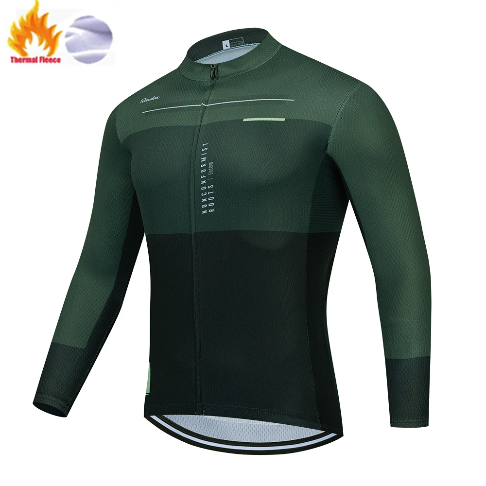 RAUDAX Men Winter Cycling Jacket Team MTB Long Sleeve