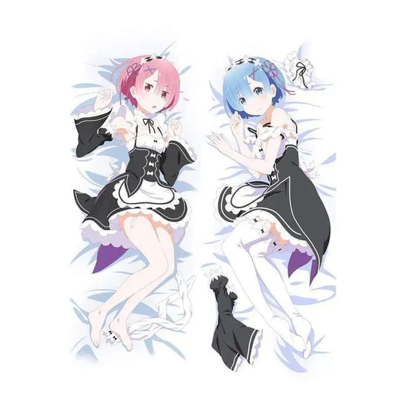 Косплей новая японская сексуальная девушка аниме Re Zero Rem и Ram Throw Otaku Dakimakura подарки