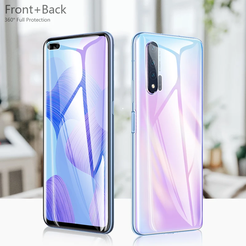 CHYI 3D изогнутая пленка для huawei nova 6 SE Защитная пленка для экрана 6,4 дюймов nova 6 SE полное покрытие нано Гидрогелевая пленка не закаленное стекло