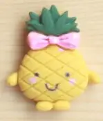 20 шт./лот DIY плоская задняя Кабошоны-аксессуары из смолы kawaii Смола мини фрукты с улыбкой - Цвет: Армейский зеленый