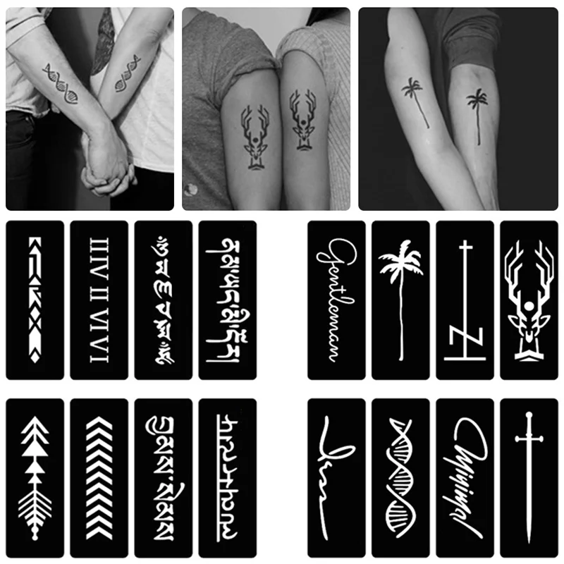 Henna Tattoo Stencils 29 Styles Henna Tattoo Stencil Airbrush Tatoos Stencil Glitter Temporary Body Paint Art Design for Women Men