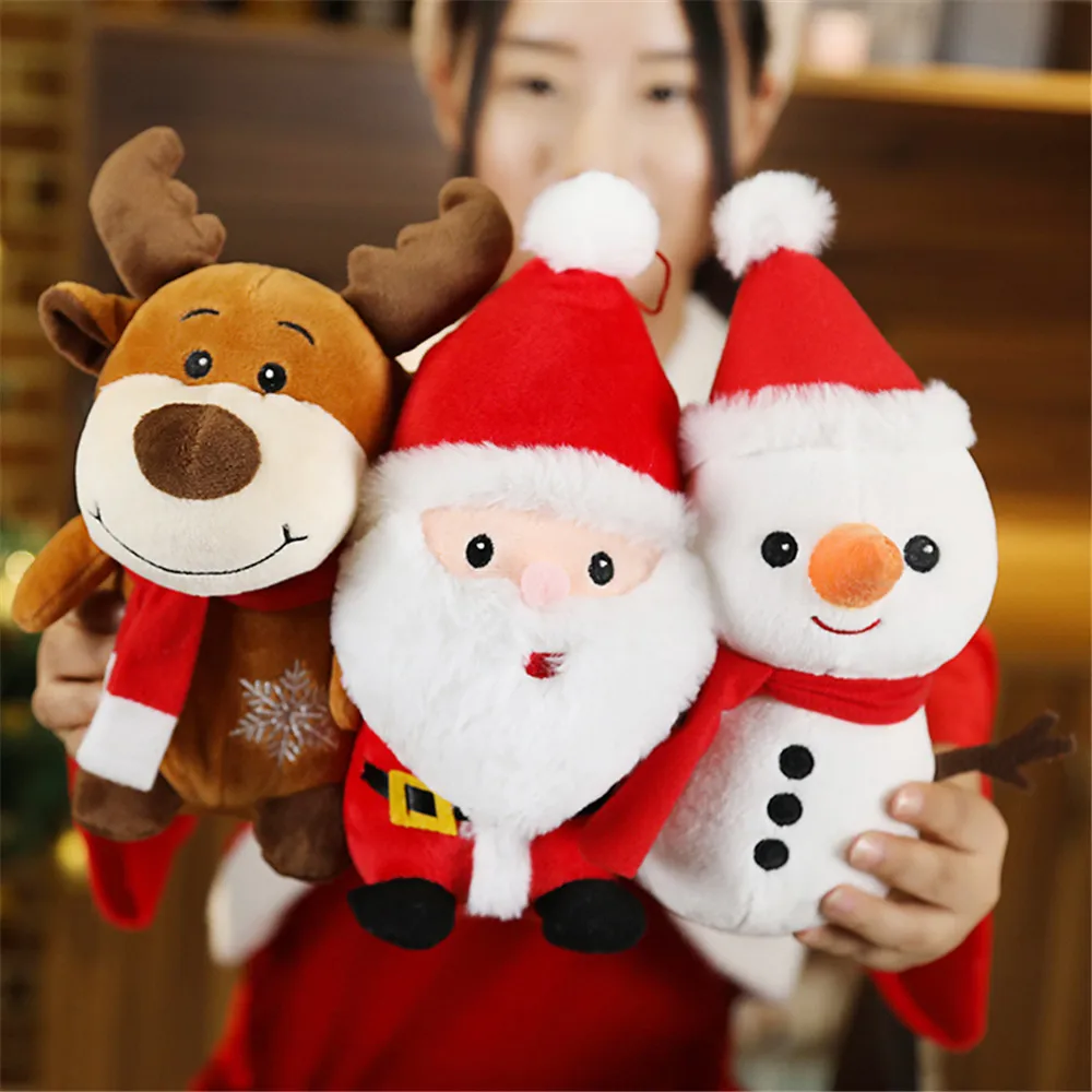 60cm Big Size Santa Claus Plush Stuffed Doll Baby Room Decoration Christmas Gift 