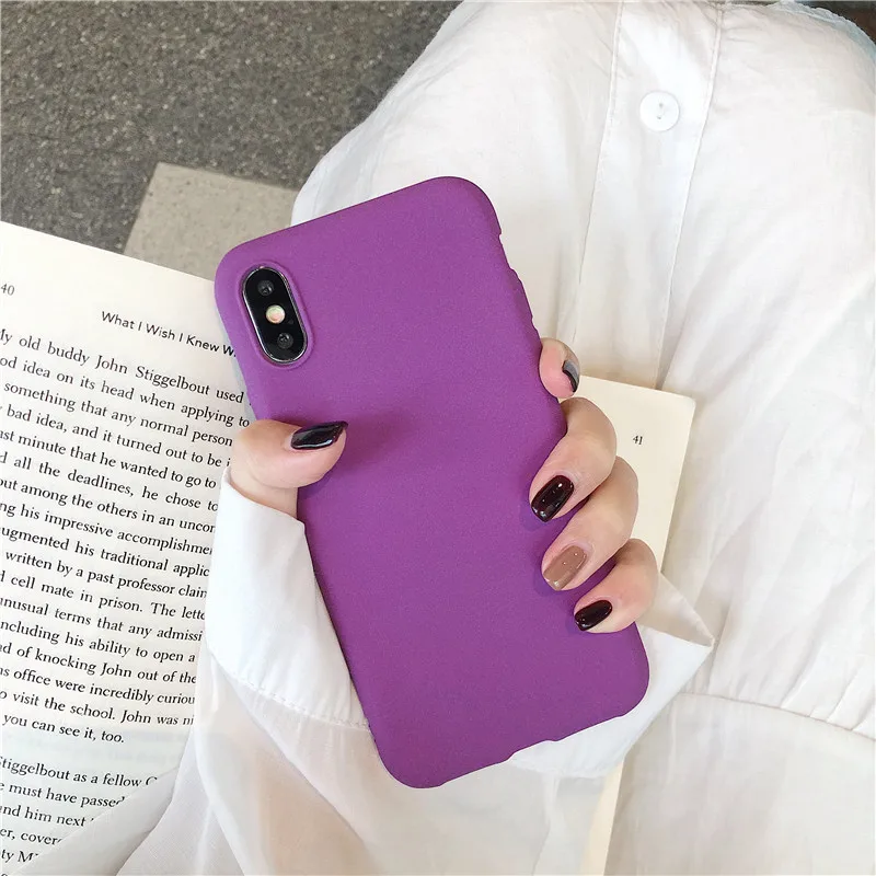 Матовый сплошной цветной чехол для Huawei Honor 8 8X9X10 20 V20 mate 20 30 P20 P30 Pro Lite Мягкий силиконовый чехол из ТПУ
