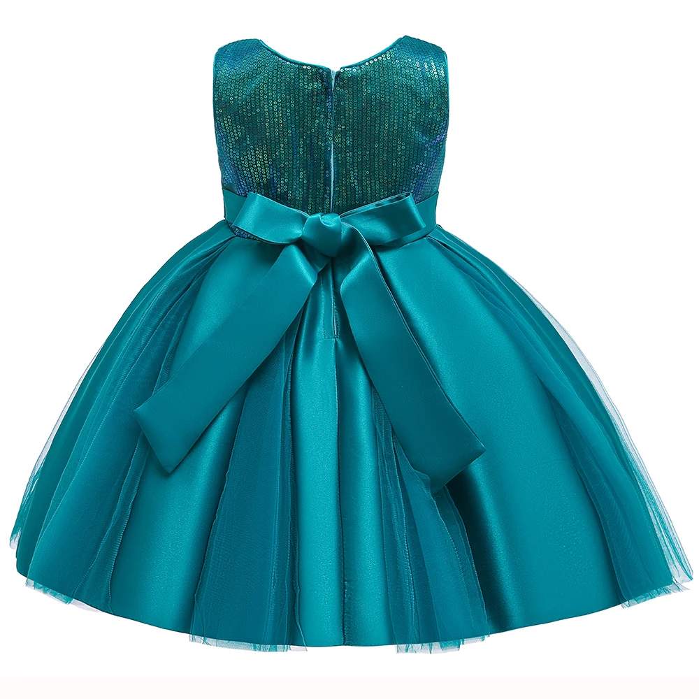 Girls Birthday Dress Kids Dresses For Girls Clothing Party Tutu Dress Sequin Gown Bow Princess Dress 3-10 Years Vestidos