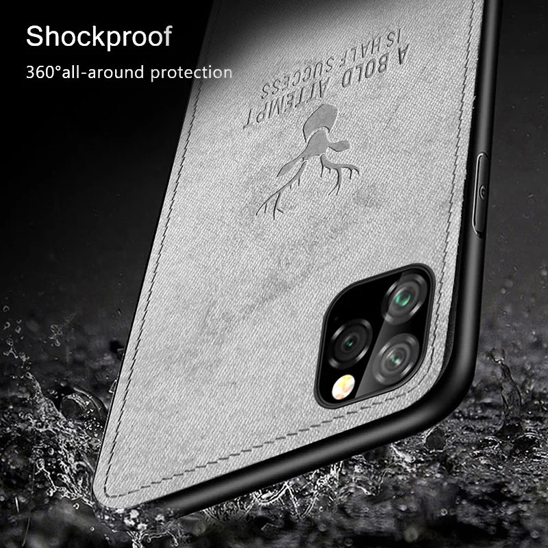 Чехол для телефона для Iphone 11 Pro Max чехол-накладка Colth тканевый бампер мягкая силиконовая рамка для Apple Iphone 11Pro Fundas Capa