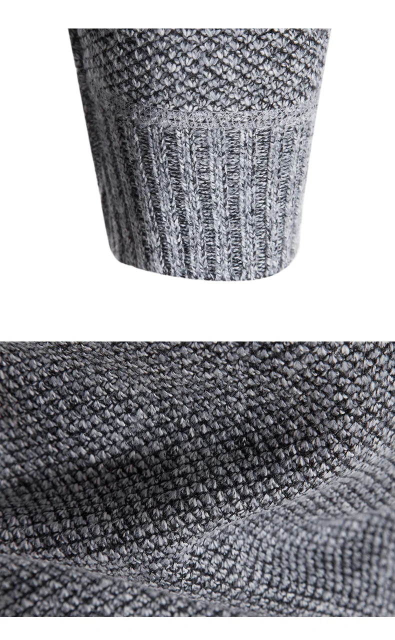 Autumn And Winter New Geometric Printing Stand Collar Coat Men's Sweater Sweater Cardigan