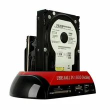 Все в одном IDE SATA 2,5 дюйма 3,5 дюйма двойной жесткий диск HDD док-станция USB кардридер для офиса домашнего компьютера