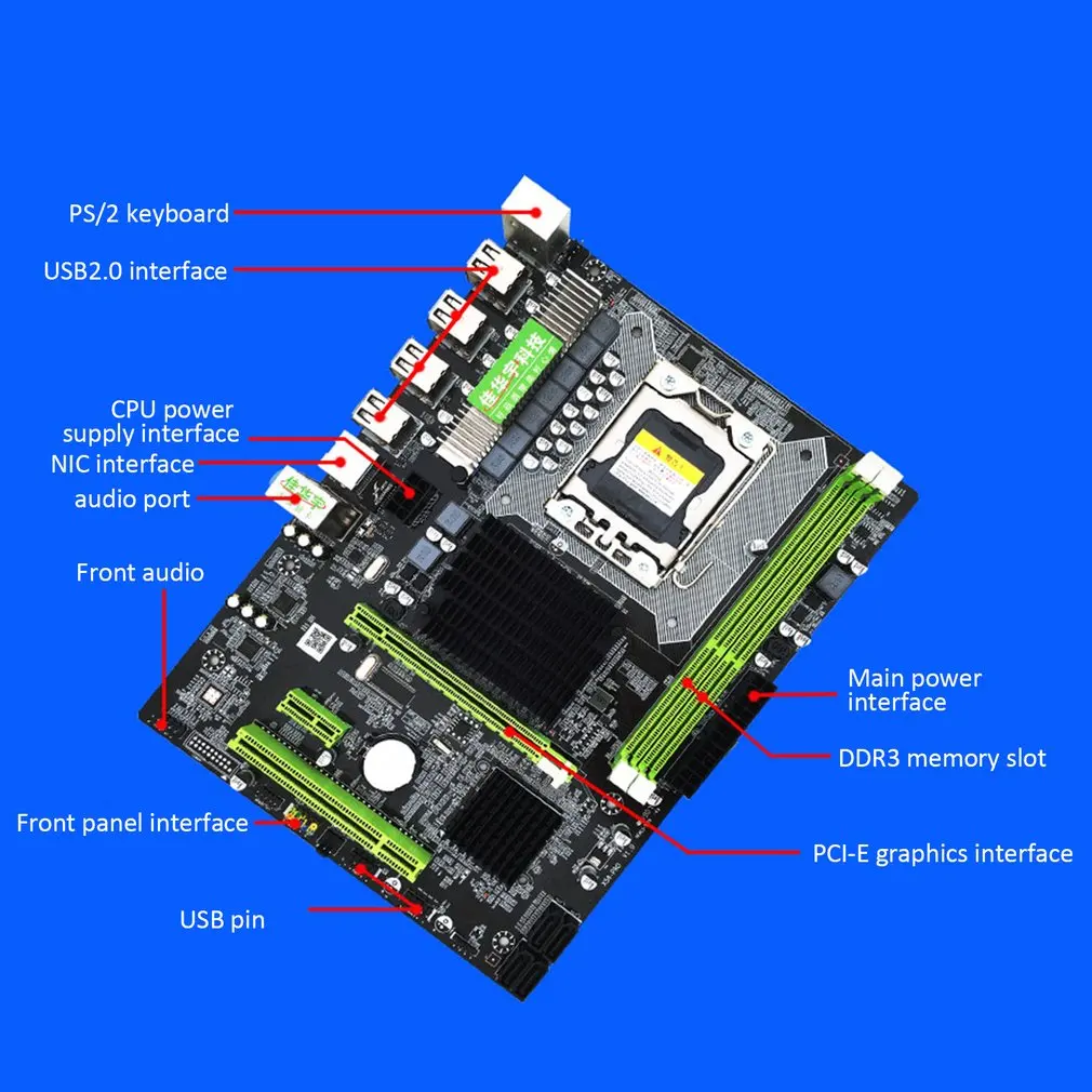 X58 Pro Материнская плата для X5675 X5680 X5690 USB3.0 Оперативная память DDR3 2 каналов max 2*16 gb Оперативная память