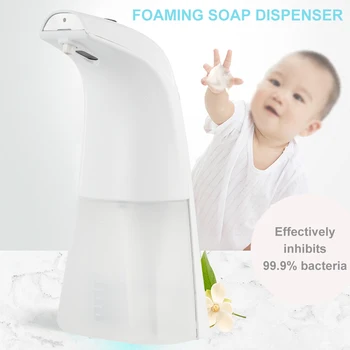250ML Automatic Foam Soap Dispenser Pump Touchless Infrared Sensor Hand Wash Dispenser Foaming Soap Dispenser Kitchen Soap Saver