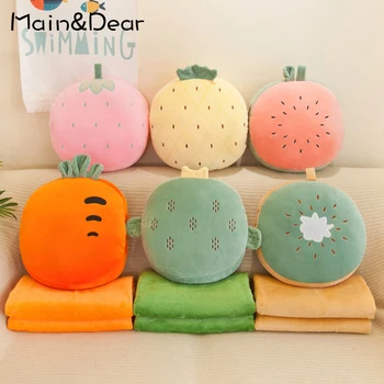 

Lovely Cartoon Fruit Cushion Decorative Cotton Pillow Car Air Conditioner Quilt Home Decor Pillow Decorative Pillows Nap Blanket
