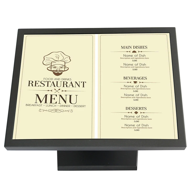Metal case 8 inch Small LCD Video Monitor with VGA AV RCA Video Input