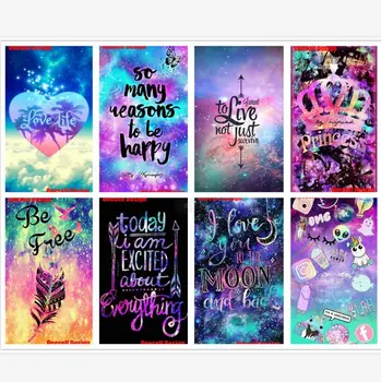 

5d Diamond Painting full square text “be free” diy Diamond Embroidery sale 5d diamond mosaic sale love life diamond art kit