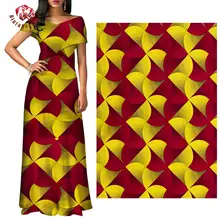 Гарантированное качество до двери 6 ярдов хлопок Африканский Воск набивная ткань Африканский Воск принты ткань 24SP485