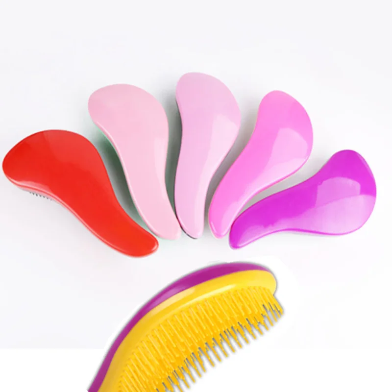 New Fashion Tangle Hair Brush Detangler Comb Hair Brush Professional Magic Straightening Detangling Combs Plastic