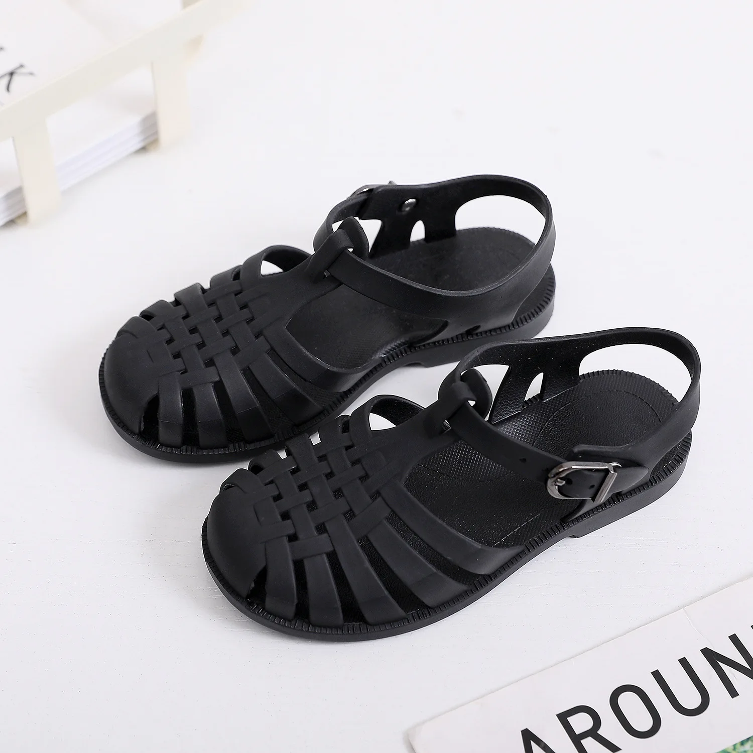best children's shoes Summer Children Sandals Boys Toddler Soft Non-slip Princess Shoes Kids Candy Jelly Beach Shoes Girl Kids Casual Roman Slippers extra wide children's shoes