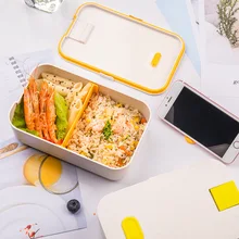 Креативный держатель для мобильного телефона, Ланч-бокс 800 мл, прибор для хранения фруктов, контейнер для микроволновой печи, Экологичная коробка Bento