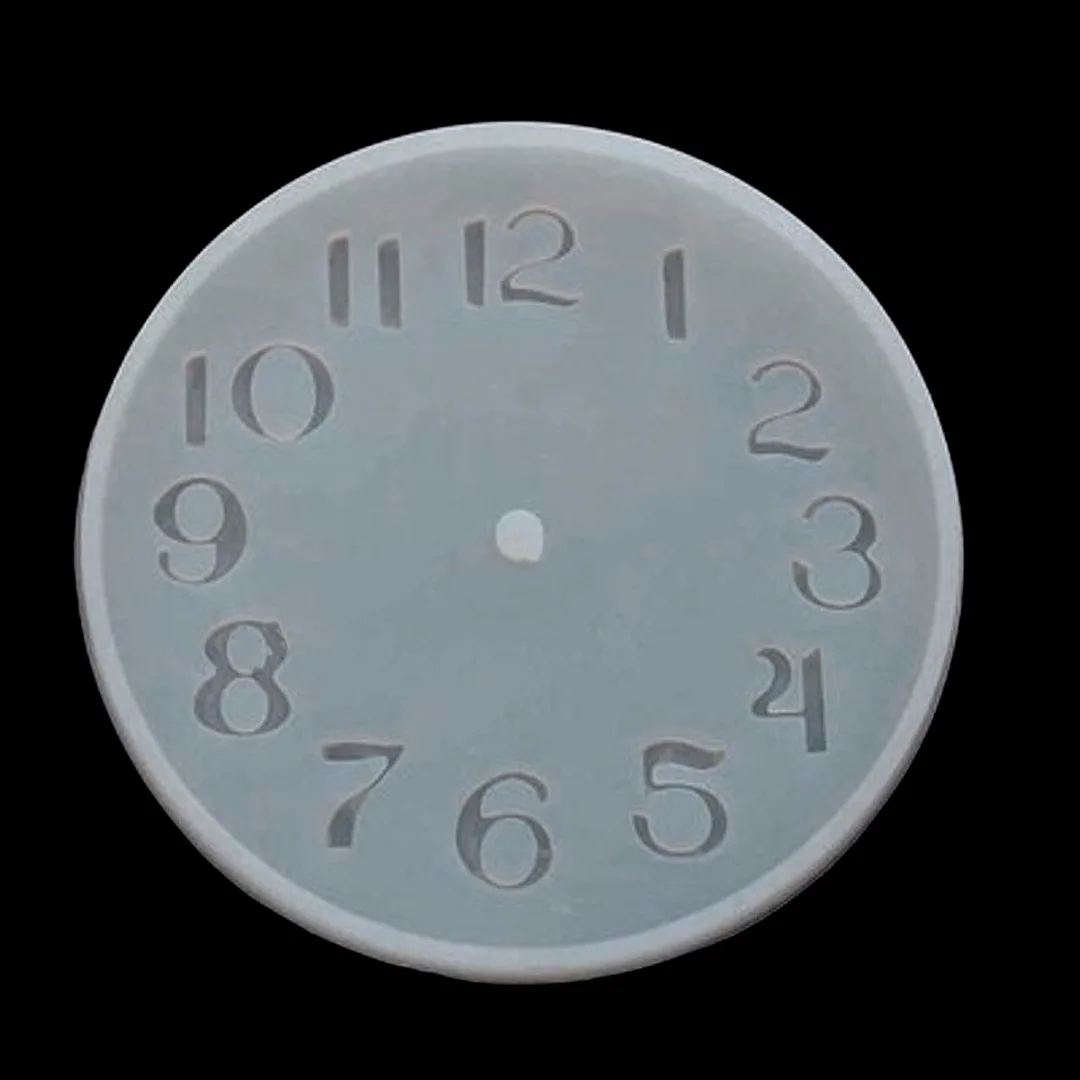 Roman/Arabic Digital Clock Mould Cement Concrete Silicone Clock Mold Making Plaster Mould for DIY Handmade Soap Candle Crafts