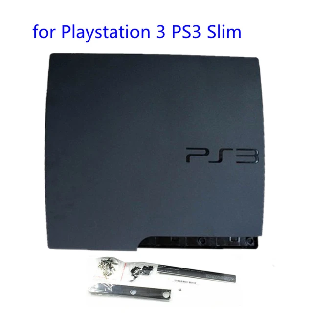 Black Complete Housing Shell Case 120G 160G 250G Replacement for PS3 Slim  2000 20XX 2500 Console Faceplate Cover
