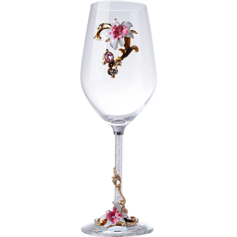 

Enamel crystal wine glass high grade cups and mugs large capacity goblet drinkware
