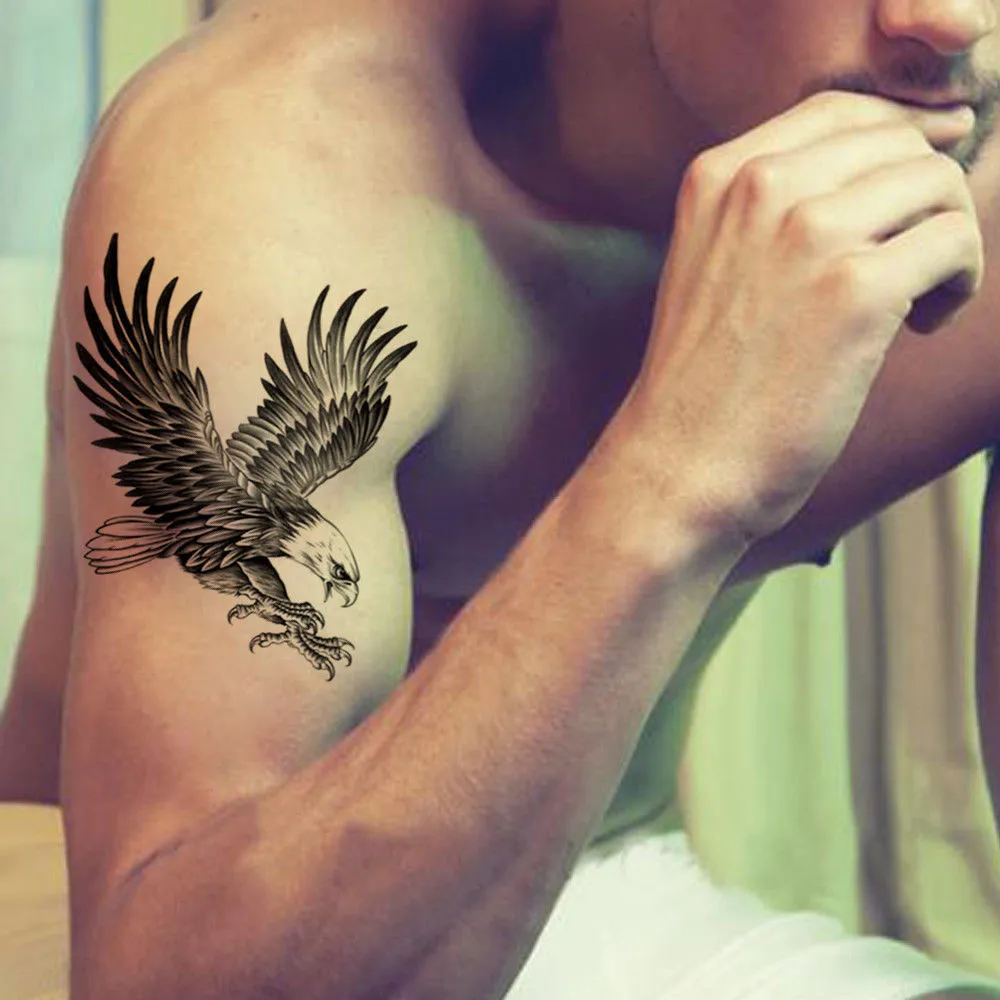 3D орел водонепроницаемый временный боди-арт плечо грудь татуировки стикер женщины/мужчины