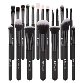 

DUcare 20PCS Makeup brushes set Black Professional Make up Brushes Eyeshadow Natural Goat Hair Cosmetics MakeUp Brushes Set
