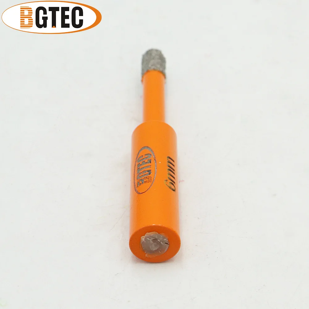 Bgtec-brocas de Diamante Soldadas a Vácuo para Alvenaria Peças Pontas de Perfuração a Seco com Haste Redonda - Image 6