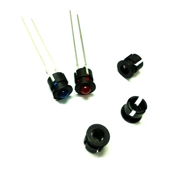 

100Pcs Black Plastic LED Clip Holder Case Spacer For 3mm Through Hole LED