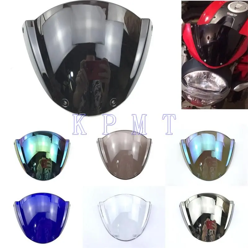 

For Ducati Monster 796 795 696 659 1100S M1100 EVO Racers Windshield WindScreen Double Bubble