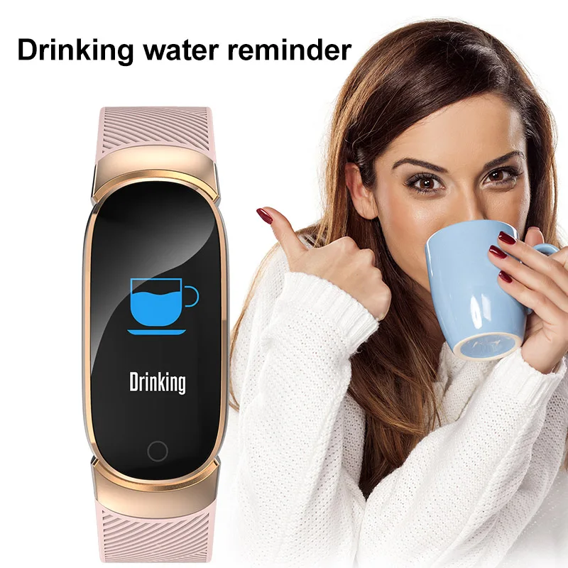 Водонепроницаемый Смарт Браслет SmartBand питьевой напоминание фитнес-трекер для здоровья браслет кровяное давление смарт-браслет