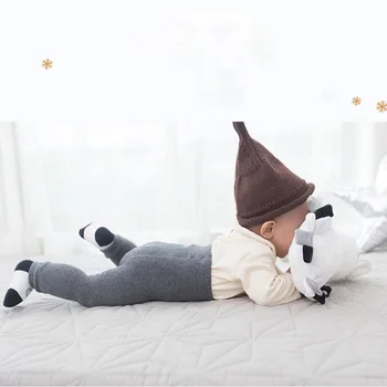 

Baby Cotton Socks Autumn and Winter Terry Thickened Solid Color Dance Socks Cotton Baby Socks Nine Points Socks