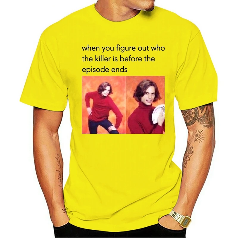 -Мыслить как преступник рубашка Спенсер Рид-Спенсер Рид футболка хлопок Фитнес