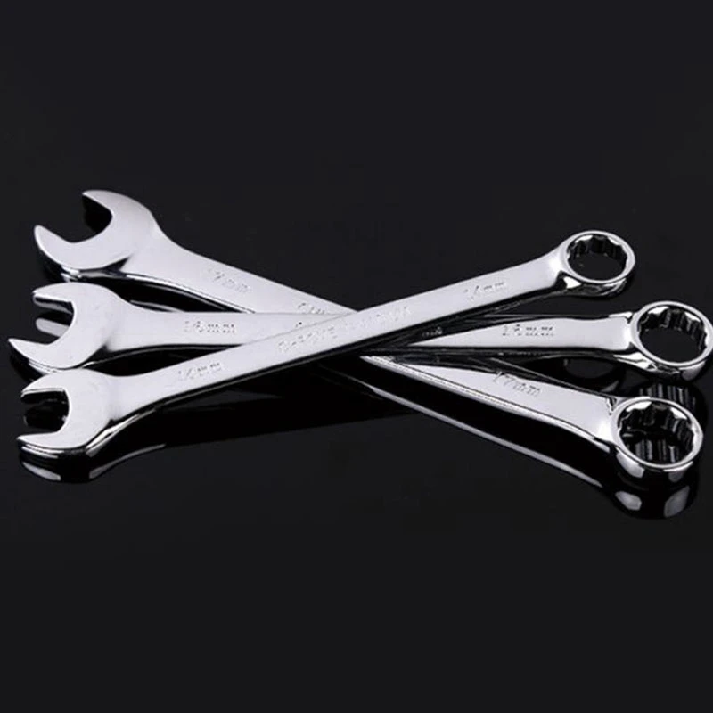 

8 Pc Ratchet Combination Wrench Set 8 10 12 13 14 15 17 19 Mm High Torque Spanner Set A Set Of Keys Gear Ring Wrench