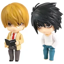 

10cm Death Note Anime Figure 1160# Yagami Light Action Figure 1200# L 2.0 Lawliet Figurine Model Doll Gift