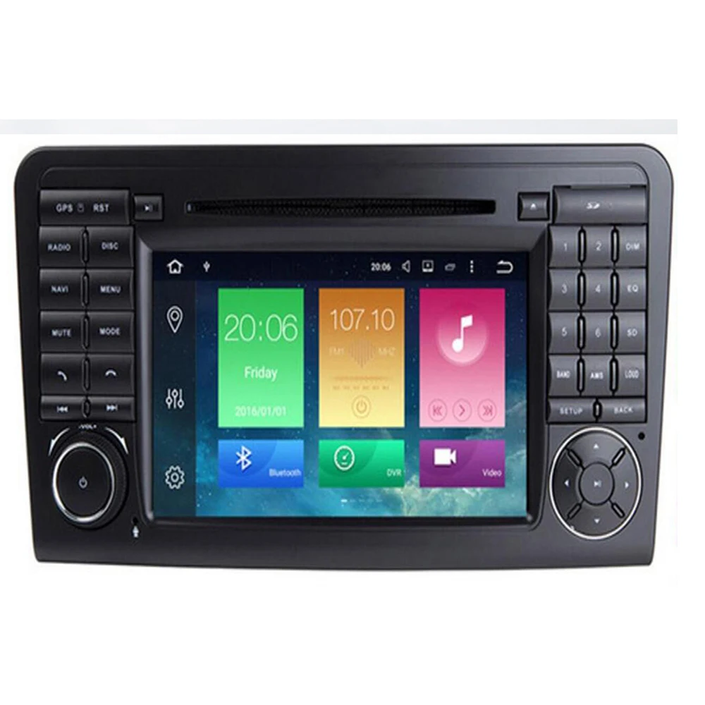 Top Android 9.0 8 core 4+64G Car DVD For Mercedes Benz ML Series W164 ML GL android car dvd audio dvr 4