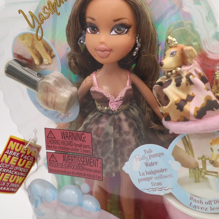 Коробочный Bratz Кукла щенок ПЭТ Купальный дом с сушеным лаком для ногтей и аксессуары для ванны лучший подарок для девочки